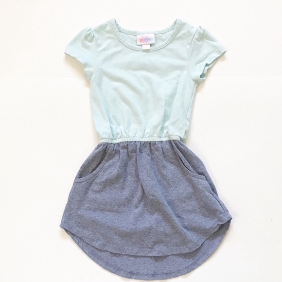 LuLaRoe Other - LuLaRoe Mae Blue And Gray Size 2T